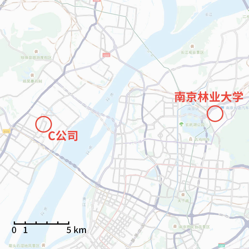 学校和公司的距离
