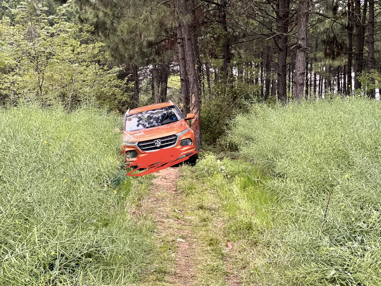 车被田埂卡住 - 1